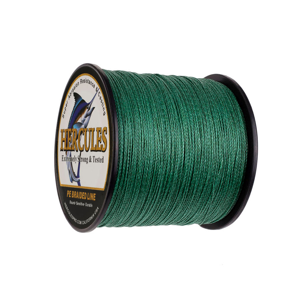 300M 328Yds Grün 6lb-100lb HERCULES PE PE geflochtene Angelschnur 4 Stränge