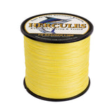 300M 328Yds Gelb 6lb-100lb HERCULES PE PE geflochtene Angelschnur 4 Stränge