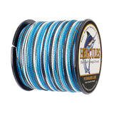 300M 328Yds Camo Blue 6lb-100lb HERCULES PE PE Braided Fishing Line 4 Strands