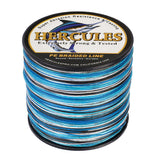 300M 328Yds Camo Blue 10lb-300lb HERCULES PE Braided Fishing Line 8 Strands
