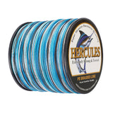 300M 328Yds Camo Blue 10lb-300lb HERCULES PE Braided Fishing Line 8 Strands