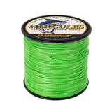 300M 328Yds Fluo Green 6lb-100lb HERCULES PE PE Braided Fishing Line 4 Strands