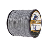 300M 328Yds Grau 6lb-100lb HERCULES PE PE geflochtene Angelschnur 4 Stränge