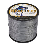 300M 328Yds Grey 10lb-300lb HERCULES PE Braided Fishing Line 8 Strands