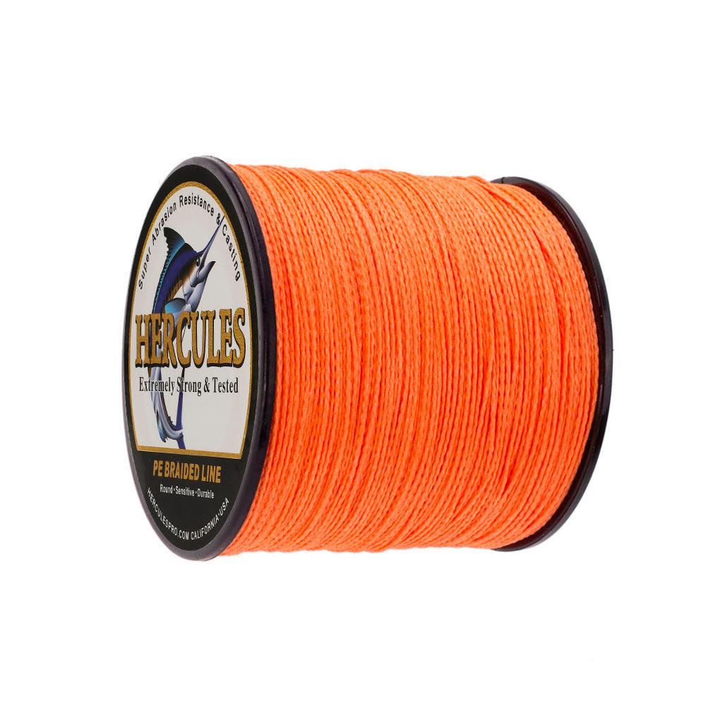 300M 328Yds Orange 6lb-100lb HERCULES PE PE geflochtene Angelschnur 4 Stränge