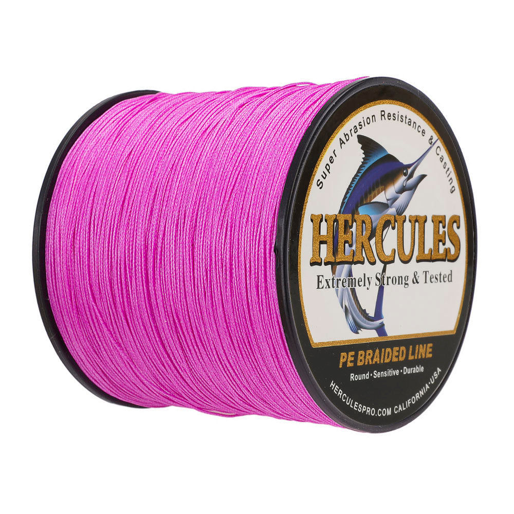 300M 328Yds Pink 10lb-300lb HERCULES PE Braided Fishing Line 8 Strands