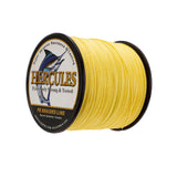 300M 328Yds Gelb 6lb-100lb HERCULES PE PE geflochtene Angelschnur 4 Stränge