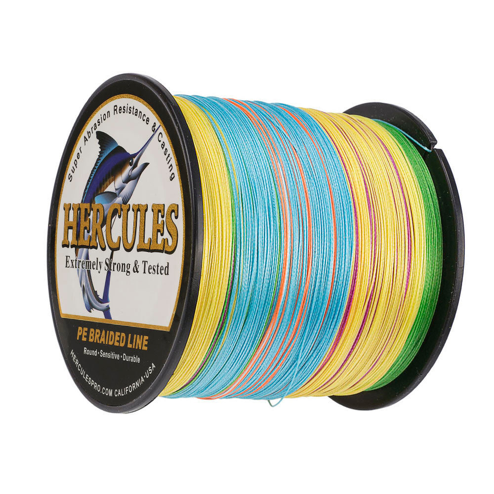500M 547Yds Multicolor 10lb-300lb HERCULES PE Braided Fishing Line 8 Strands