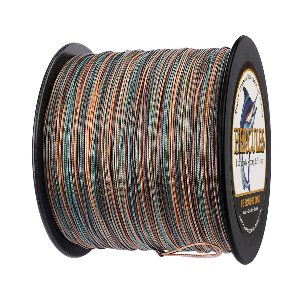 500M 547Yds Camouflage 10lb-300lb HERCULES PE Braided Fishing Line 8 Strands