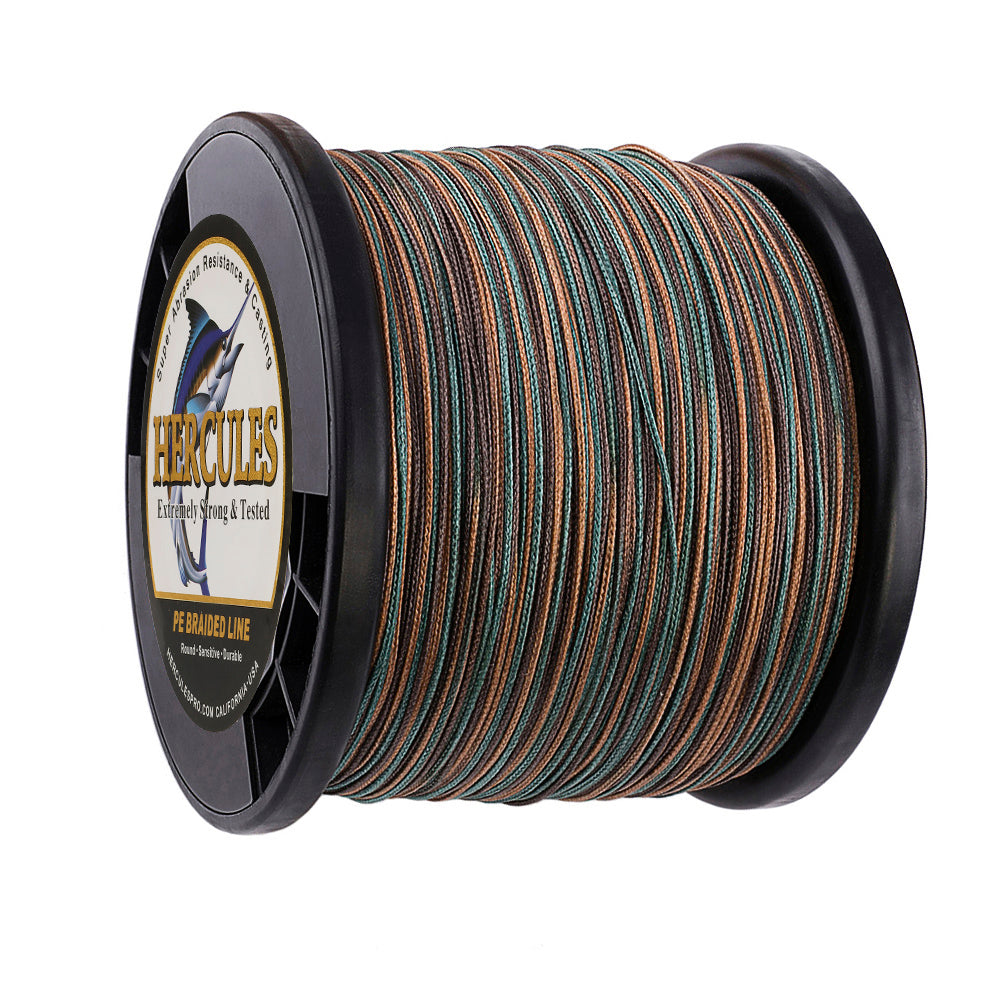 500M 547Yds Camouflage 10lb-300lb HERCULES PE Braided Fishing Line 8 Strands