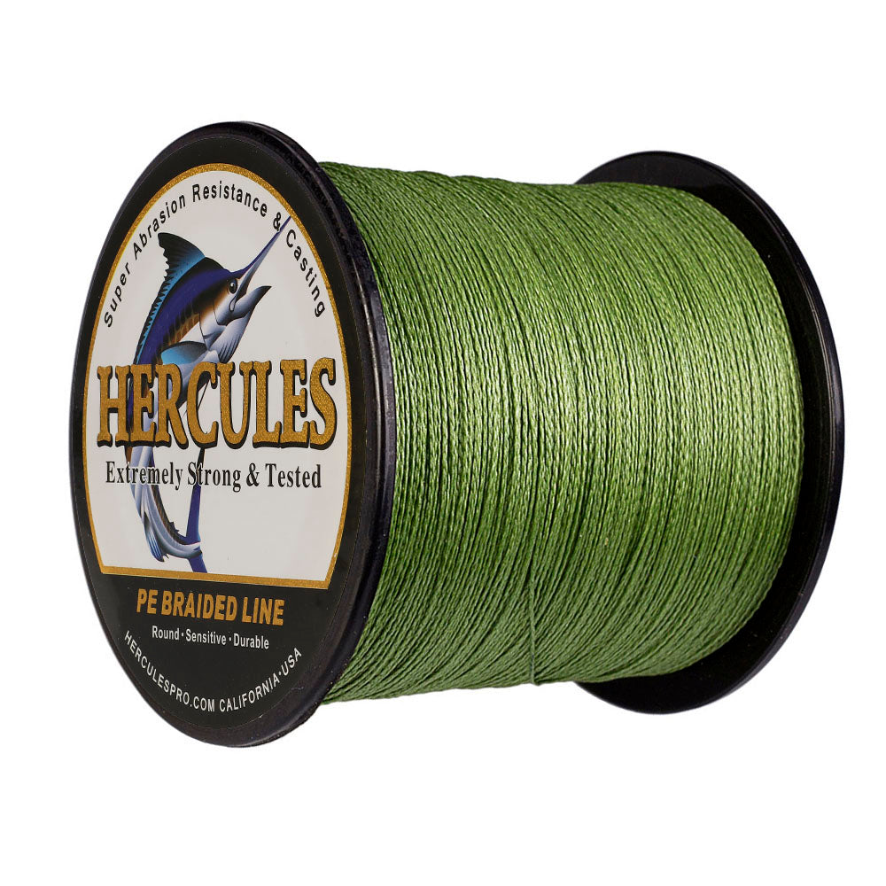 500M 547Yds Army Green 6lb-100lb HERCULES PE geflochtene Angelschnur 4 Stränge
