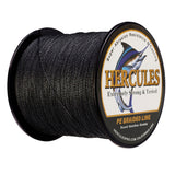 500M 547Yds Black 6lb-100lb HERCULES PE Braided Fishing Line 4 Strands