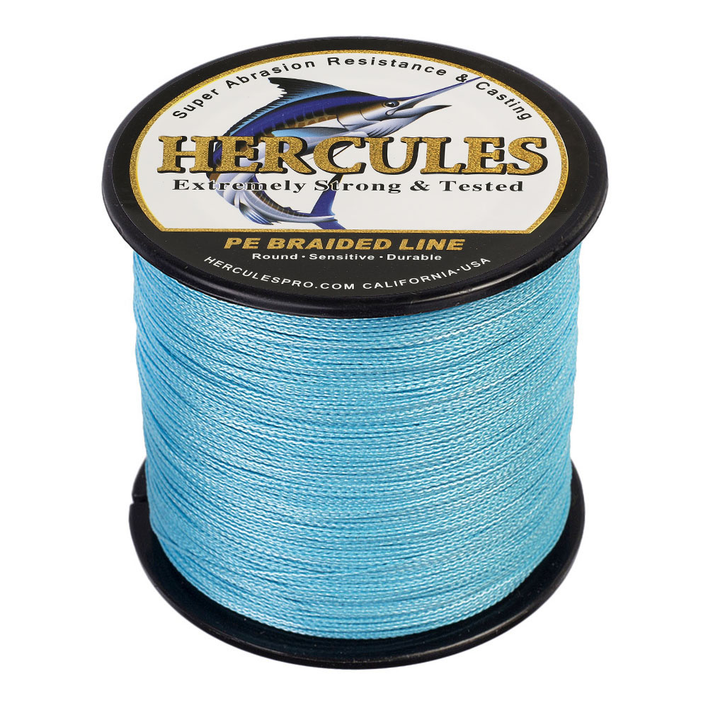 500M 547Yds Blue 6lb-100lb HERCULES PE Braided Fishing Line 4 Strands