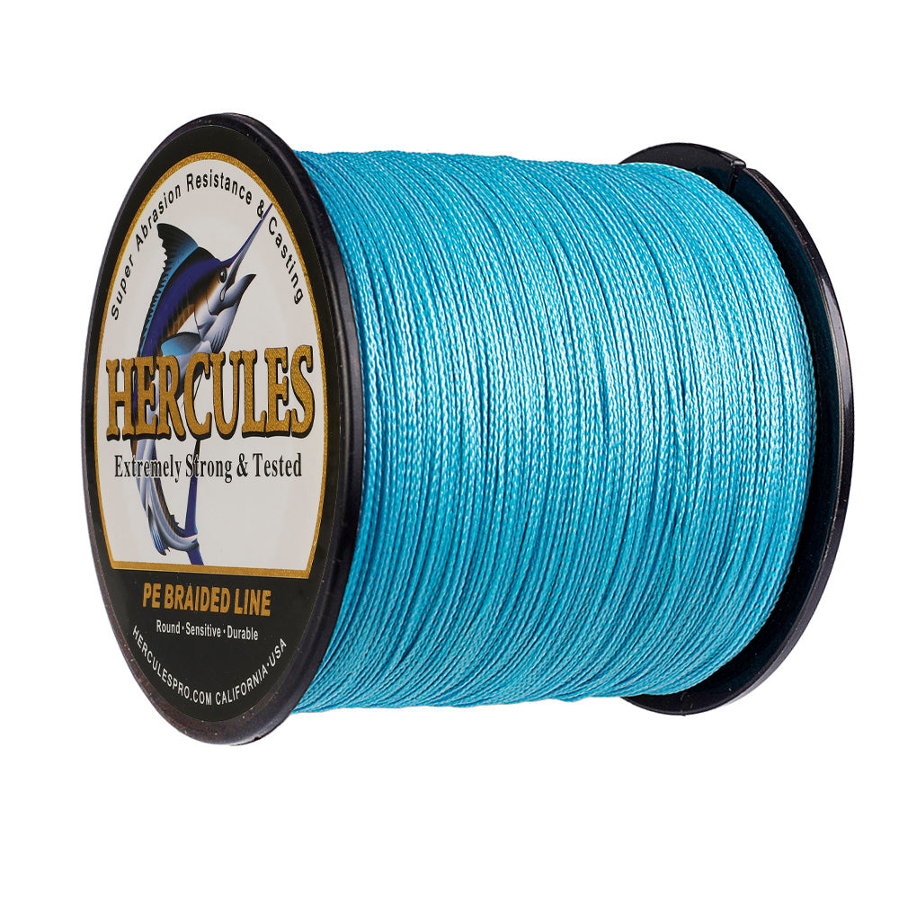 500M 547Yds Blue 6lb-100lb HERCULES PE Braided Fishing Line 4 Strands