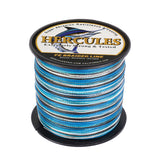 500M 547Yds Camo Blue 6lb-100lb HERCULES PE geflochtene Angelschnur 4 Stränge
