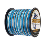 500M 547Yds Camo Blue 6lb-100lb HERCULES PE geflochtene Angelschnur 4 Stränge