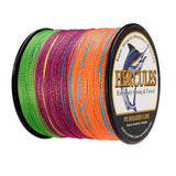 500M 547Yds Mehrfarbig 6lb-100lb HERCULES PE geflochtene Angelschnur 4 Stränge
