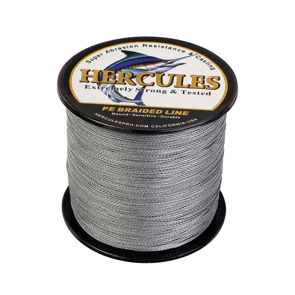 500M 547Yds Grey 6lb-100lb HERCULES PE Braided Fishing Line 4 Strands