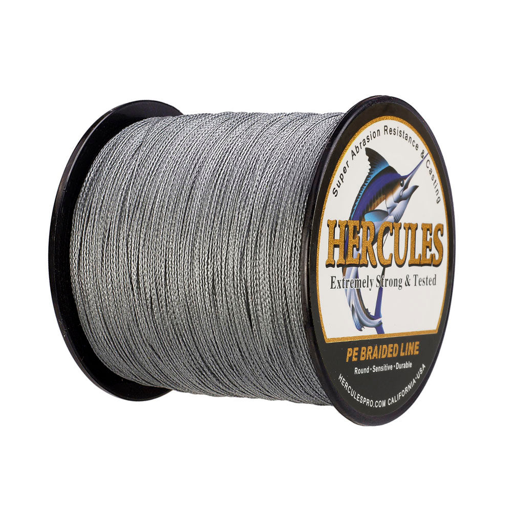 500M 547Yds Grey 6lb-100lb HERCULES PE Braided Fishing Line 4 Strands