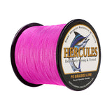 500M 547Yds Pink 6lb-100lb HERCULES PE Braided Fishing Line 4 Strands