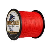 500M 547Yds Red 6lb-100lb HERCULES PE Braided Fishing Line 4 Strands