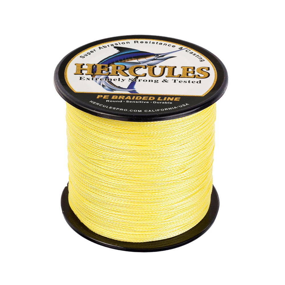 500M 547Yds Yellow 6lb-100lb HERCULES PE Braided Fishing Line 4 Strands