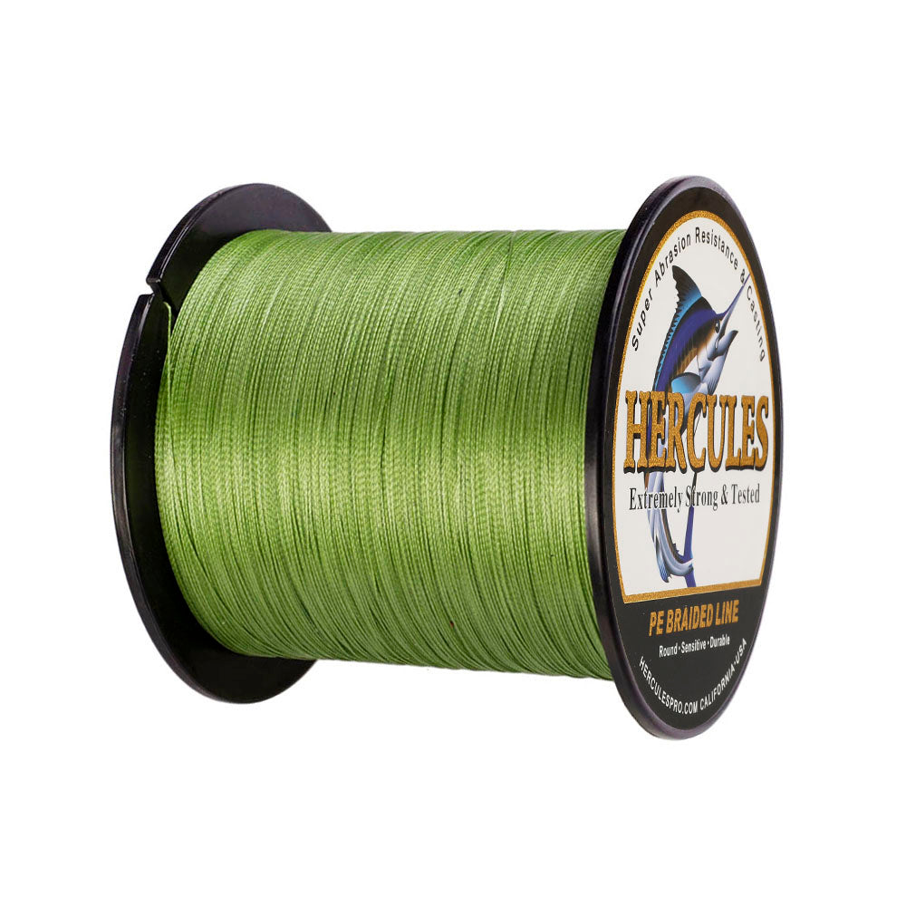 500M 547Yds Army Green 6lb-100lb HERCULES PE geflochtene Angelschnur 4 Stränge