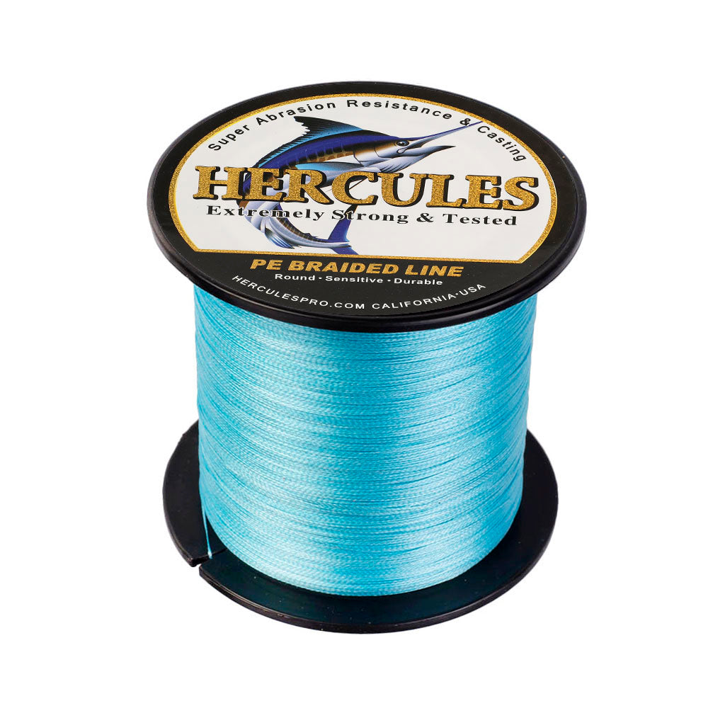 500M 547Yds Blue 6lb-100lb HERCULES PE Braided Fishing Line 4 Strands