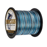 500M 547Yds Camo Blue 6lb-100lb HERCULES PE geflochtene Angelschnur 4 Stränge