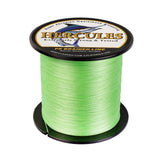 500M 547Yds Fluo Green 6lb-100lb HERCULES PE geflochtene Angelschnur 4 Stränge