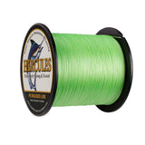 500M 547Yds Fluo Green 6lb-100lb HERCULES PE geflochtene Angelschnur 4 Stränge