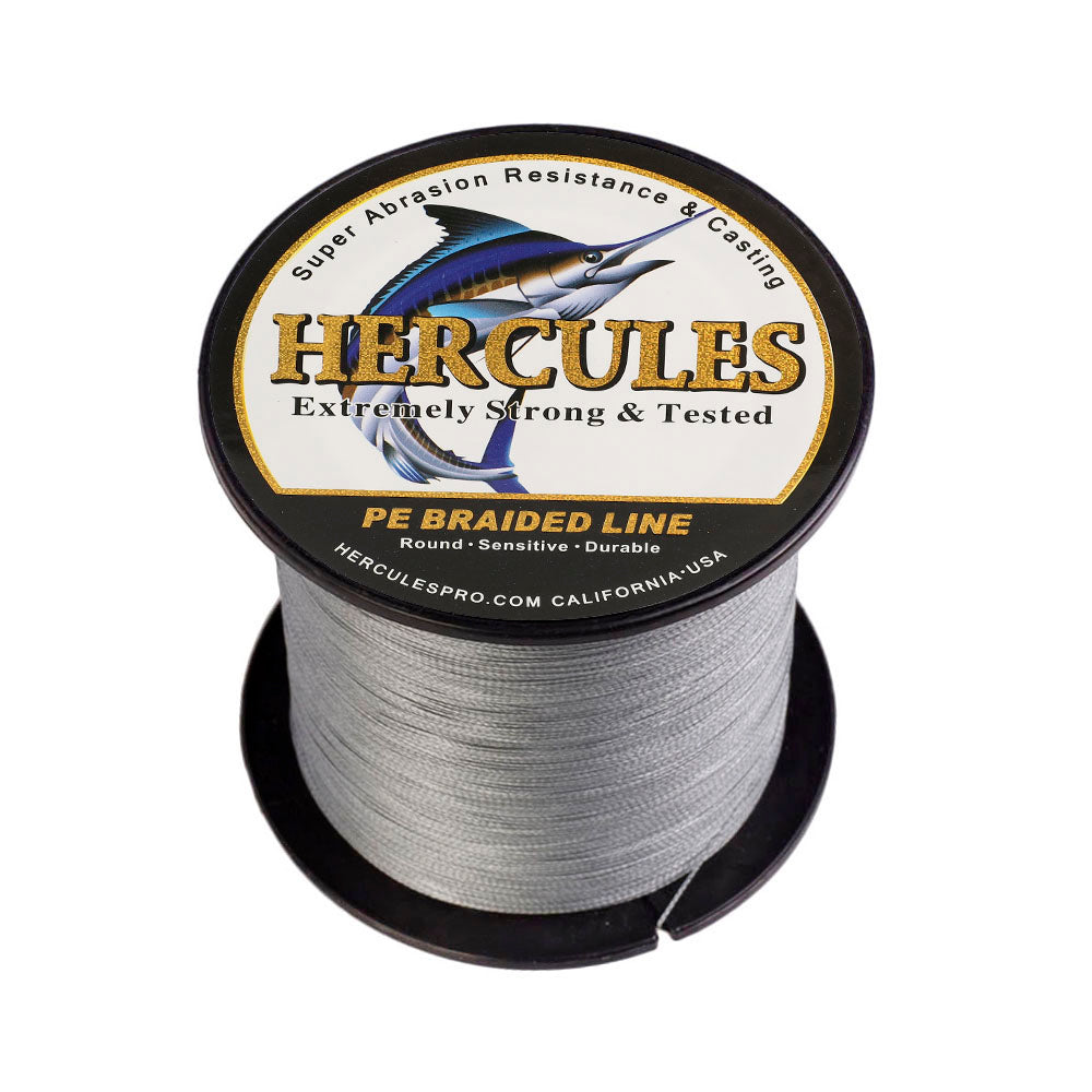 500M 547Yds Grey 6lb-100lb HERCULES PE Braided Fishing Line 4 Strands