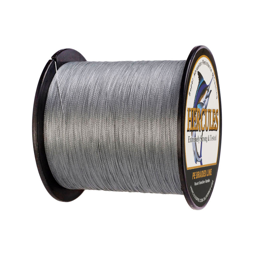 500M 547Yds Grey 6lb-100lb HERCULES PE Braided Fishing Line 4 Strands