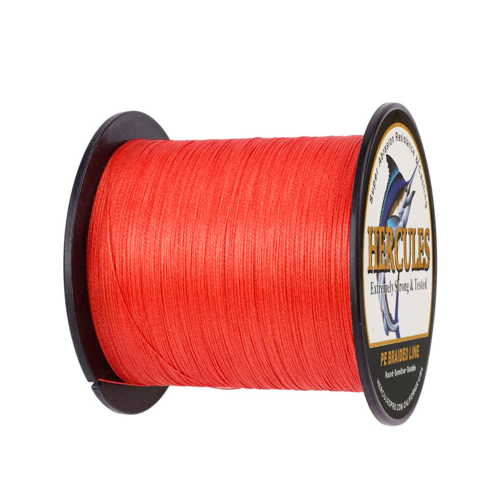 500M 547Yds Red 6lb-100lb HERCULES PE Braided Fishing Line 4 Strands