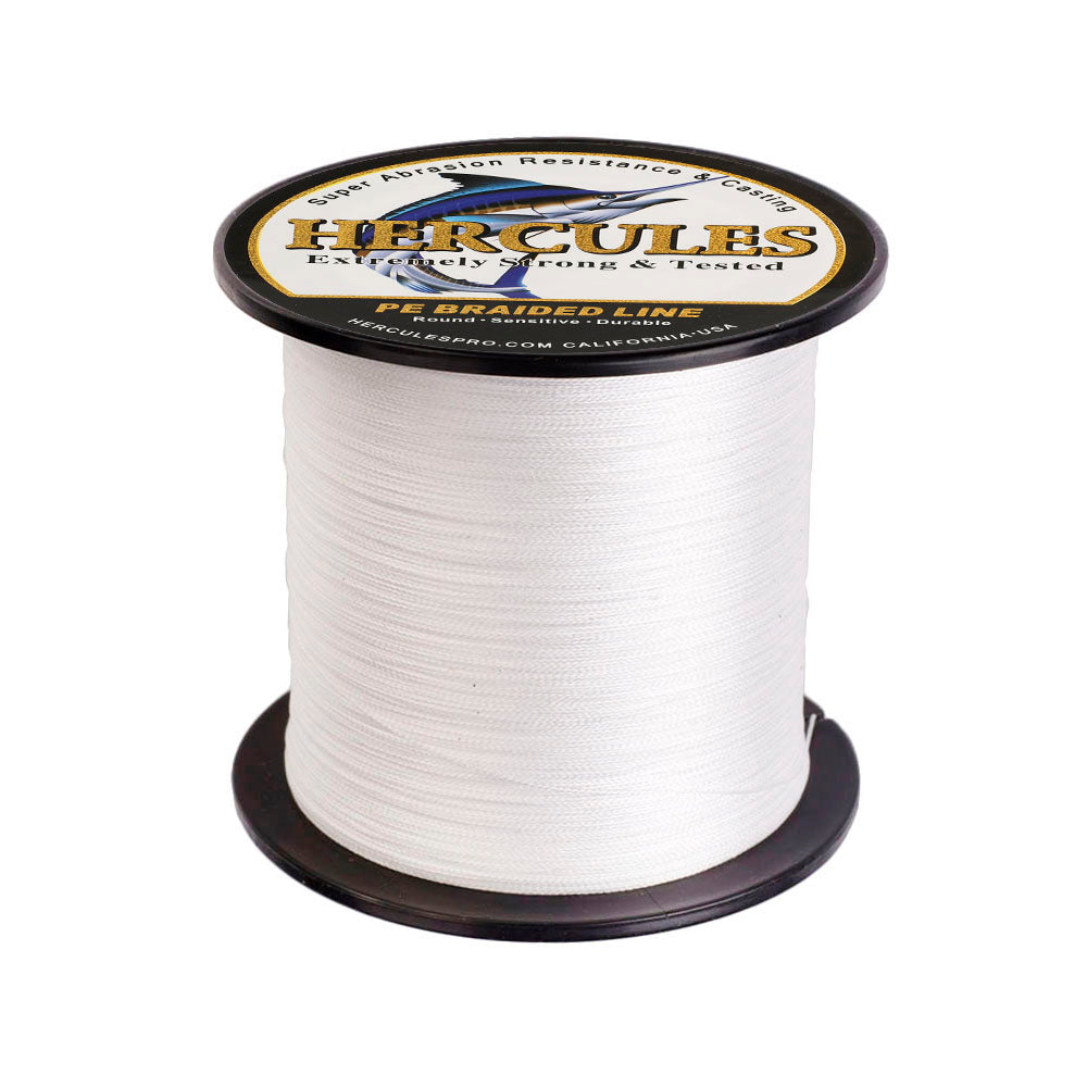 500M 547Yds White 6lb-100lb HERCULES PE Braided Fishing Line 4 Strands