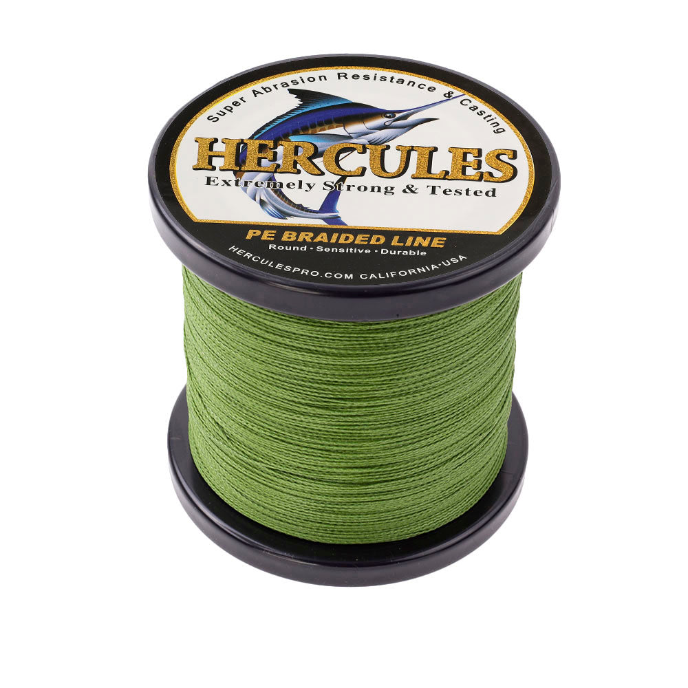 500M 547Yds Army Green 6lb-100lb HERCULES PE geflochtene Angelschnur 4 Stränge