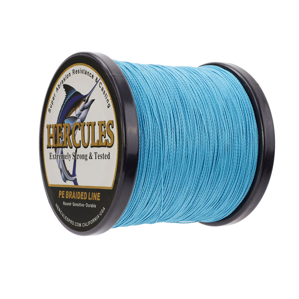 500M 547Yds Blue 6lb-100lb HERCULES PE Braided Fishing Line 4 Strands