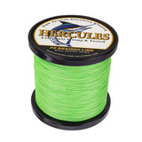 500M 547Yds Fluo Green 6lb-100lb HERCULES PE geflochtene Angelschnur 4 Stränge