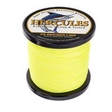500M 547Yds Fluo Yellow 6lb-100lb HERCULES PE geflochtene Angelschnur 4 Stränge