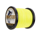 500M 547Yds Fluo Yellow 6lb-100lb HERCULES PE geflochtene Angelschnur 4 Stränge