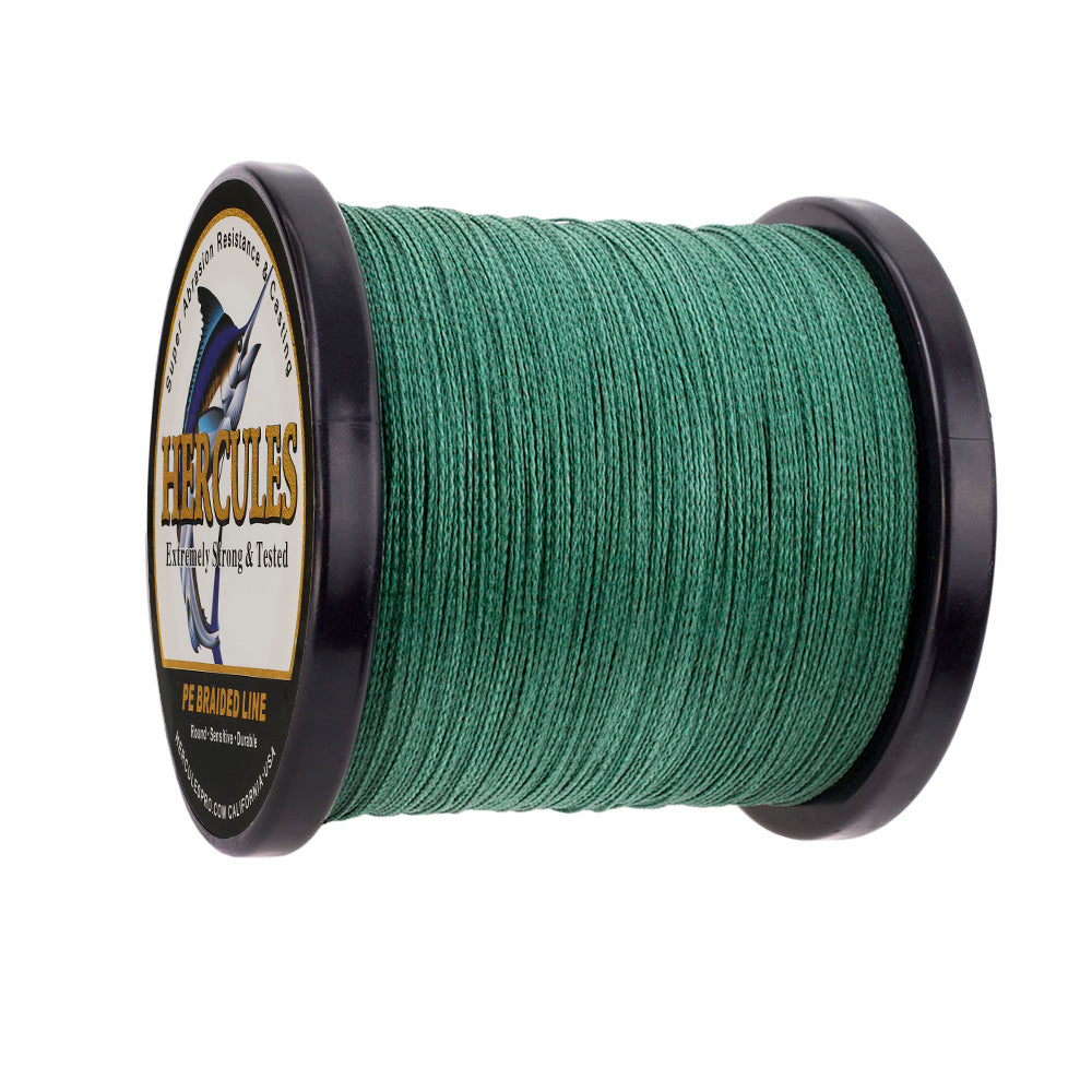 500M 547Yds Green 6lb-100lb HERCULES PE Braided Fishing Line 4 Strands