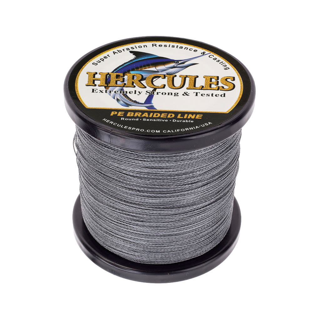 500M 547Yds Grey 6lb-100lb HERCULES PE Braided Fishing Line 4 Strands