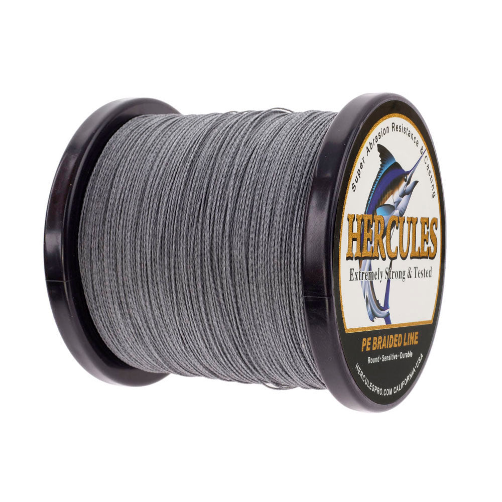 500M 547Yds Grey 6lb-100lb HERCULES PE Braided Fishing Line 4 Strands