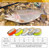 HERCULES Braided Fly Fishing Line Backing with Long-lasting Color
