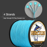 1000M 1094Yds Camouflage 6lb-100lb HERCULES PE PE Braided Fishing Line 4 Strands