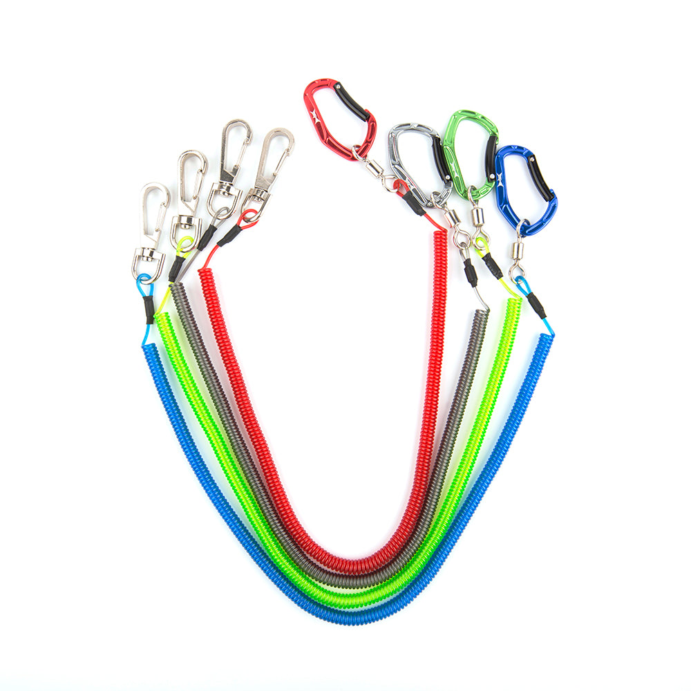 HERCULES M3 Heavy Duty Fishing Lanyard, Kayak Leash Pack of 2, 4 Colors
