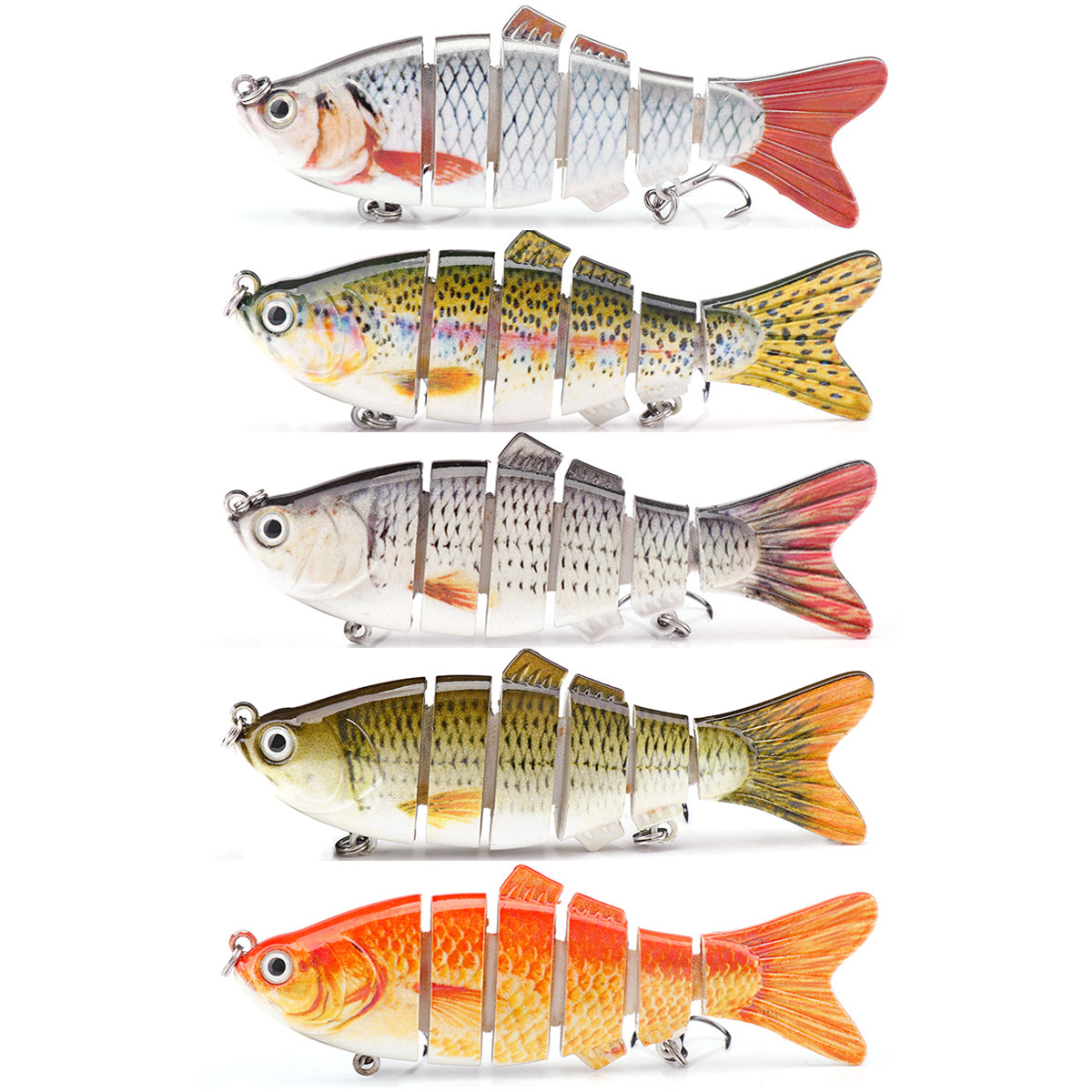 HERCULES Multi Jointed Swimbaits Fishing Lures 6-Jointed Baits