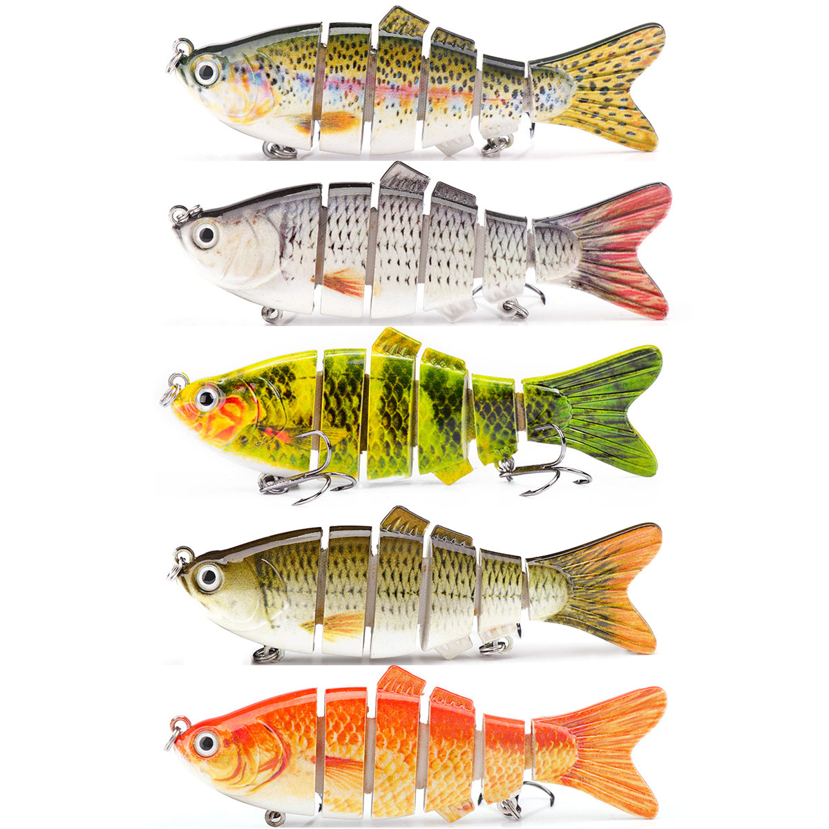 HERCULES Multi Jointed Swimbaits Fishing Lures 6-Jointed Baits