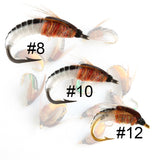 HERCULES Sturdy Realistic Nymph Scud Flies, Fly Fishing Lures, Wet Flies