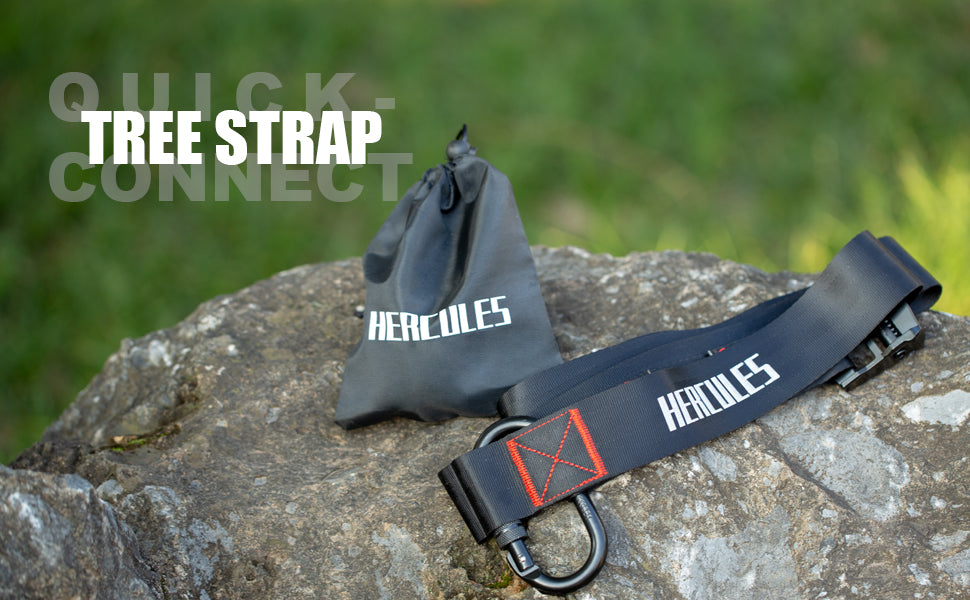 HERCULES Hunting Tree Strap - Quick Connect Safety Harness Tree Strap